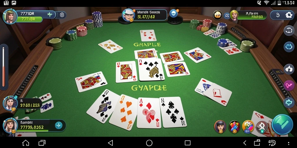 Tampilan gameplay Gaple yang menarik dan interaktif di 777IDR.