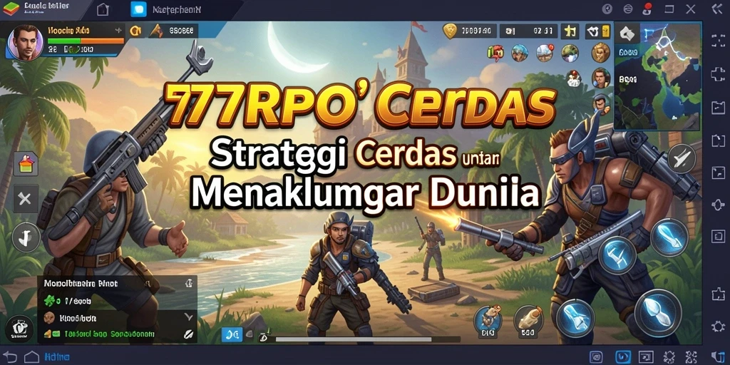 Screenshot gameplay 77RP menampilkan strategi pertempuran yang intens.
