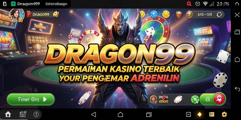 Tampilan menarik dari gameplay DRAGON99 dengan berbagai permainan Kasino.