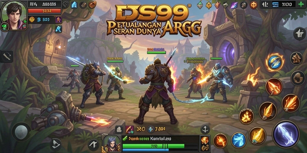 Tampilan gameplay menakjubkan dari DS99 dalam aksi ARPG.