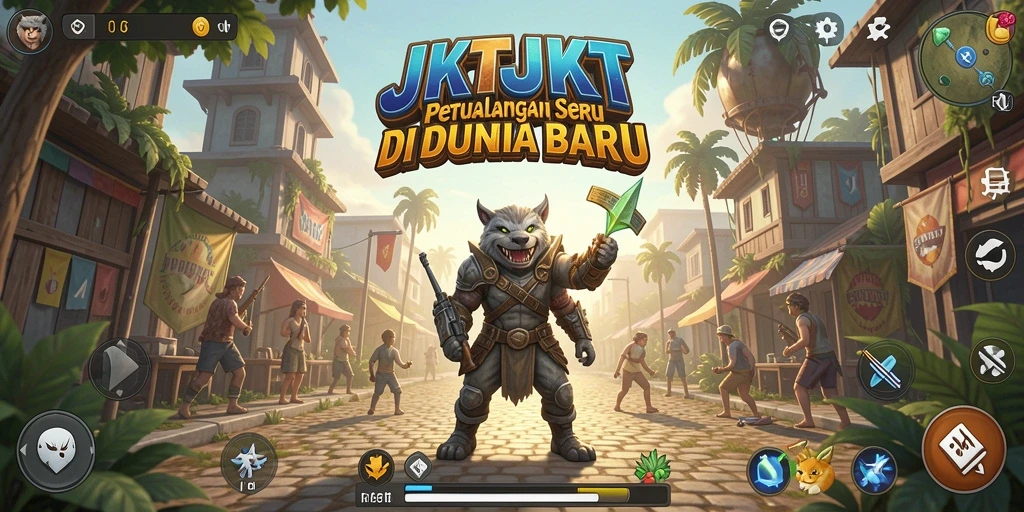 Tangkapan layar gameplay JKTJKT yang menampilkan petualangan seru.