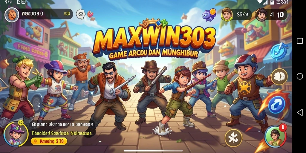 Tampilan menarik gameplay arcade dalam MAXWIN303.