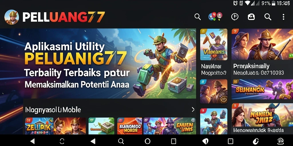 Tampilan antarmuka PELUANG77 yang menarik dan fungsional.