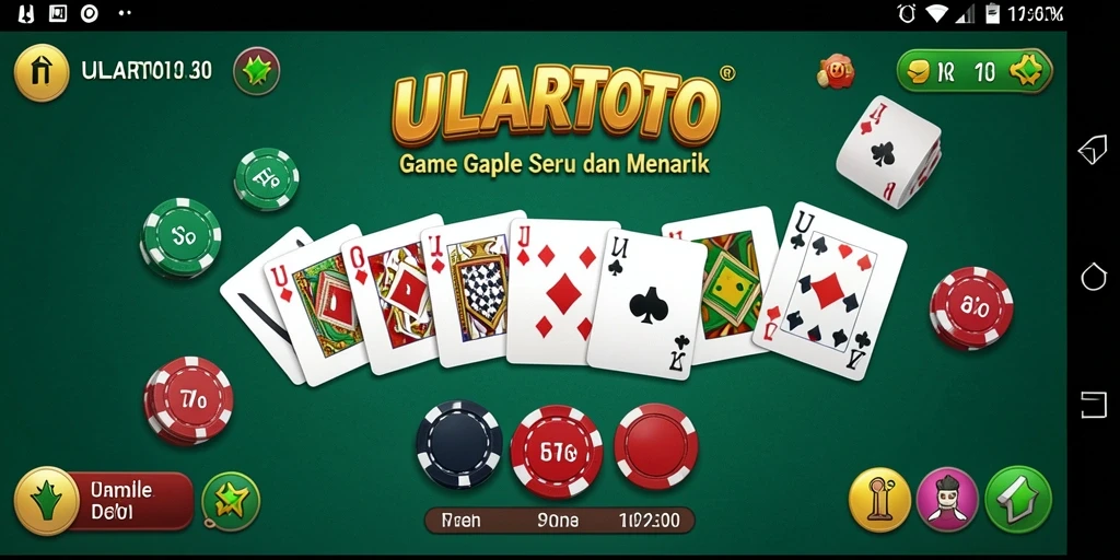 Screenshot ULARTOTO menampilkan momen seru saat bermain Gaple.